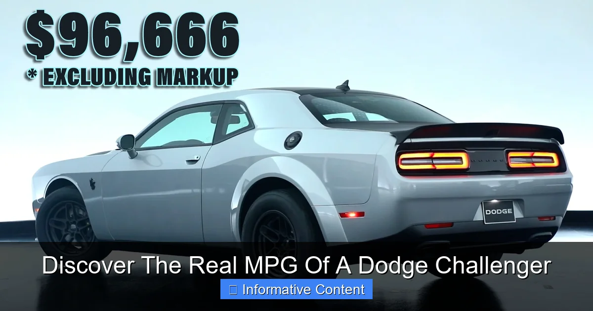 Discover The Real MPG Of A Dodge Challenger