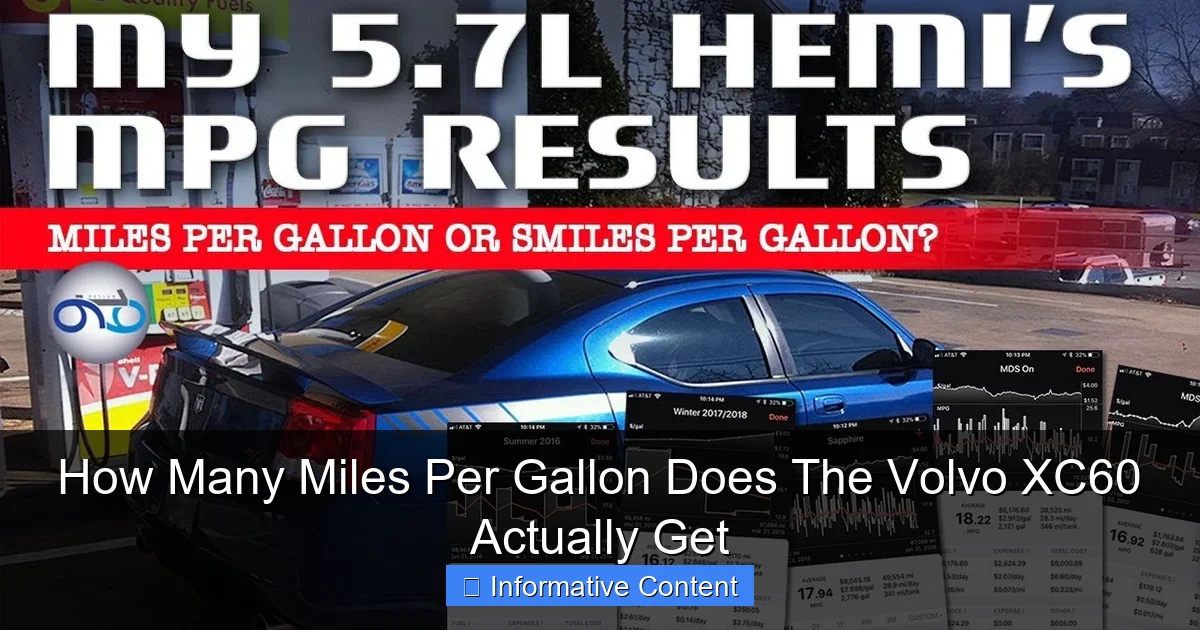 How Many Miles Per Gallon Does The Volvo XC60 Actually Get