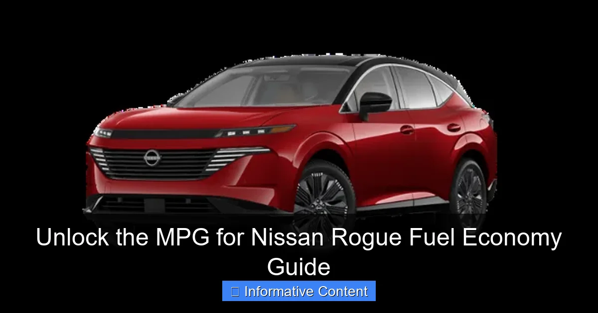 Unlock the MPG for Nissan Rogue Fuel Economy Guide
