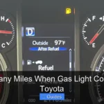 How Many Miles When Gas Light Comes on Toyota