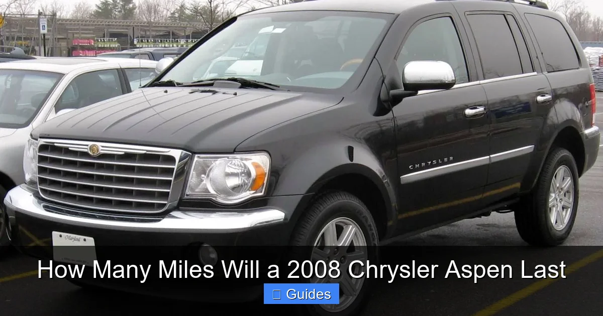 How Many Miles Will a 2008 Chrysler Aspen Last