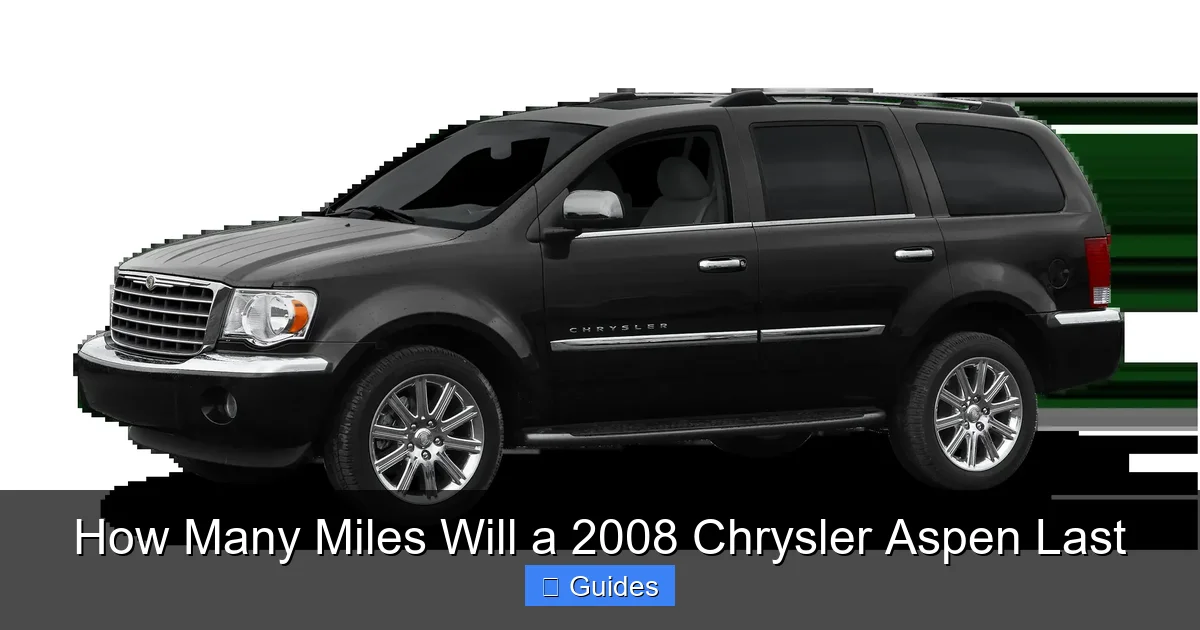 How Many Miles Will a 2008 Chrysler Aspen Last