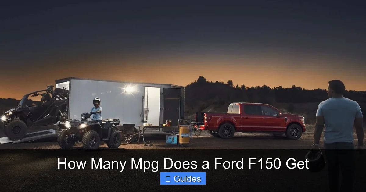 How Many Mpg Does a Ford F150 Get