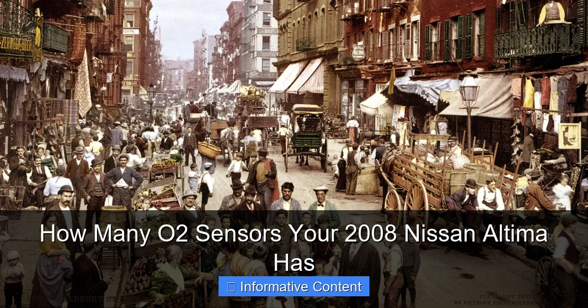 How Many O2 Sensors Your 2008 Nissan Altima Has