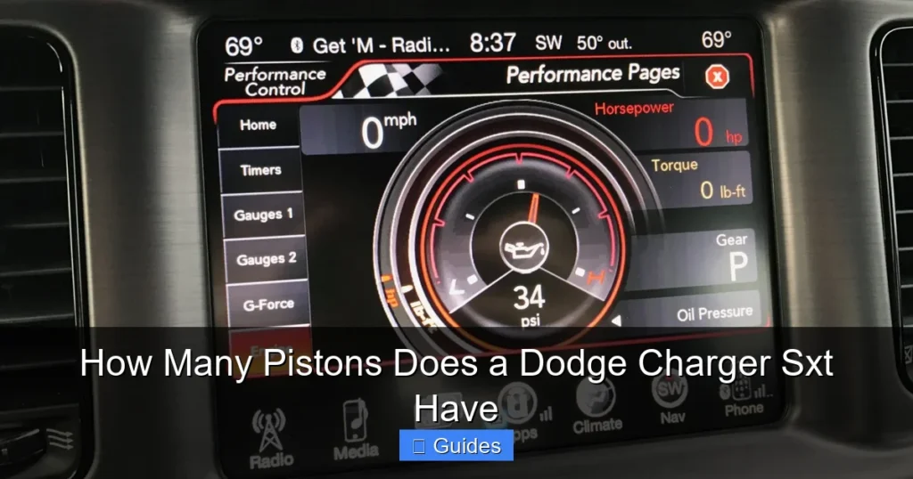 How Many Pistons Does a Dodge Charger Sxt Have
