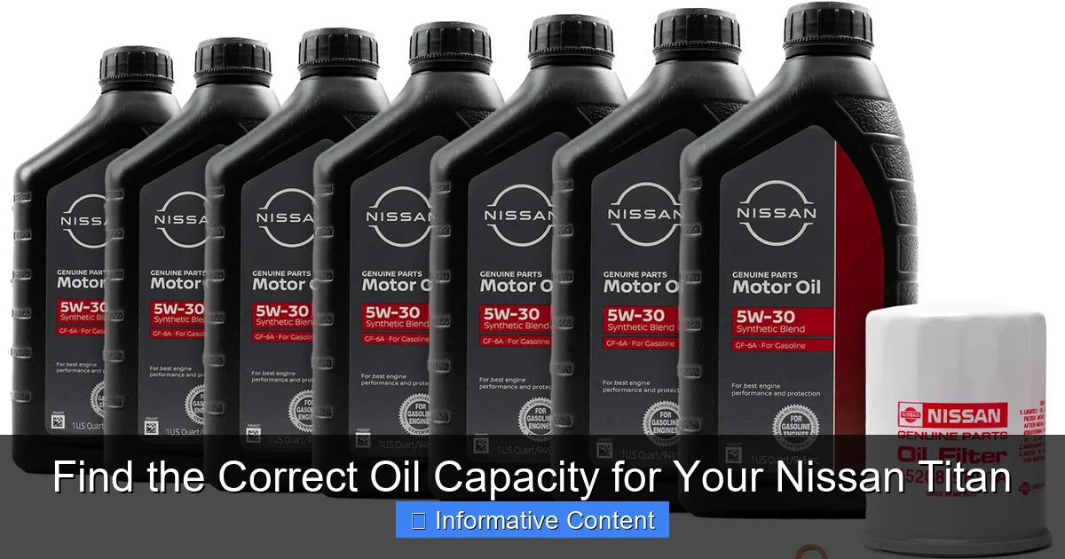 Find the Correct Oil Capacity for Your Nissan Titan