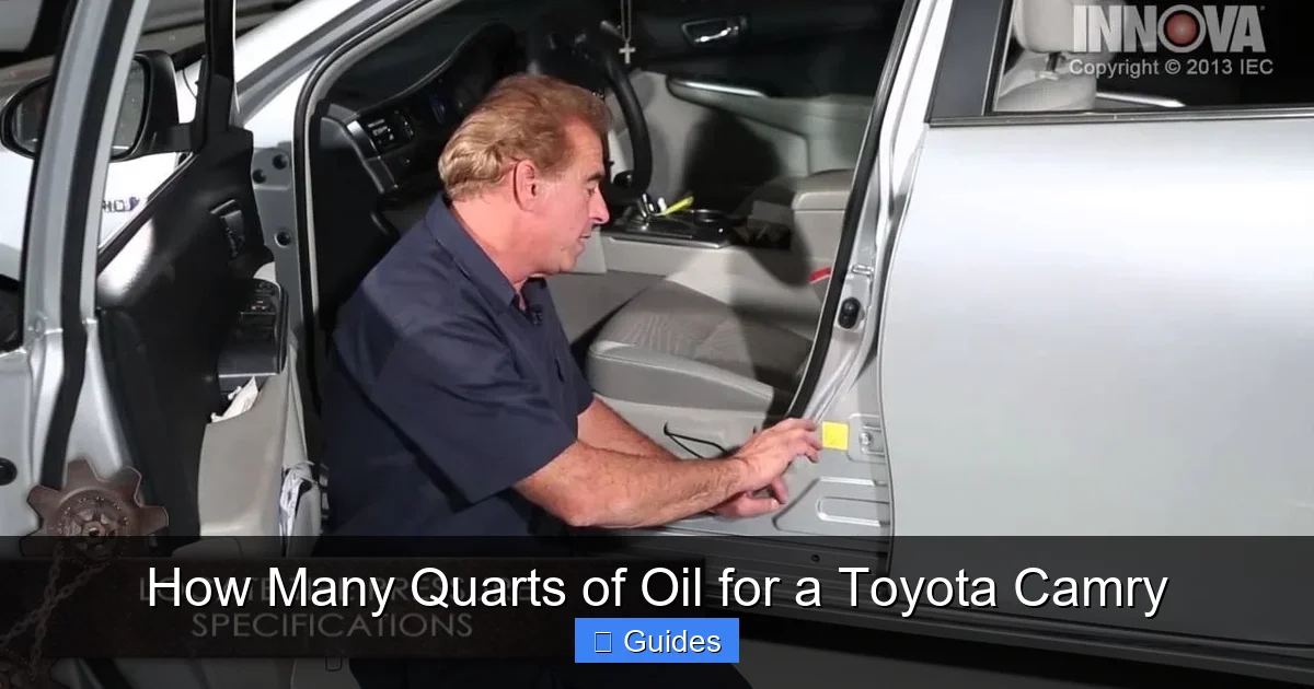 How Many Quarts of Oil for a Toyota Camry