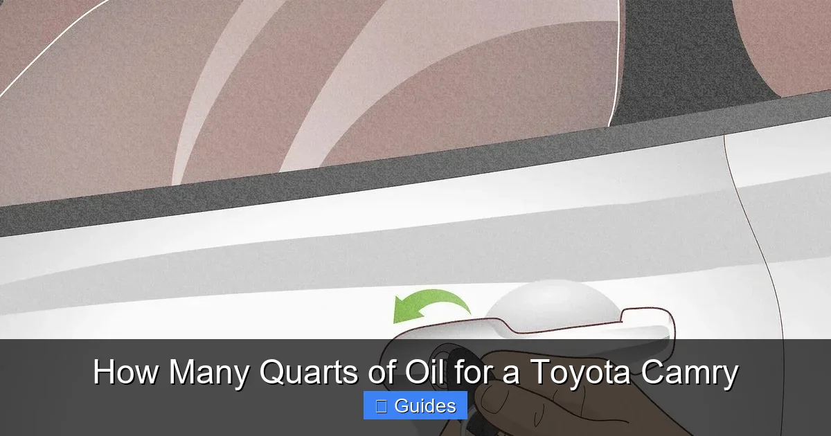 How Many Quarts of Oil for a Toyota Camry