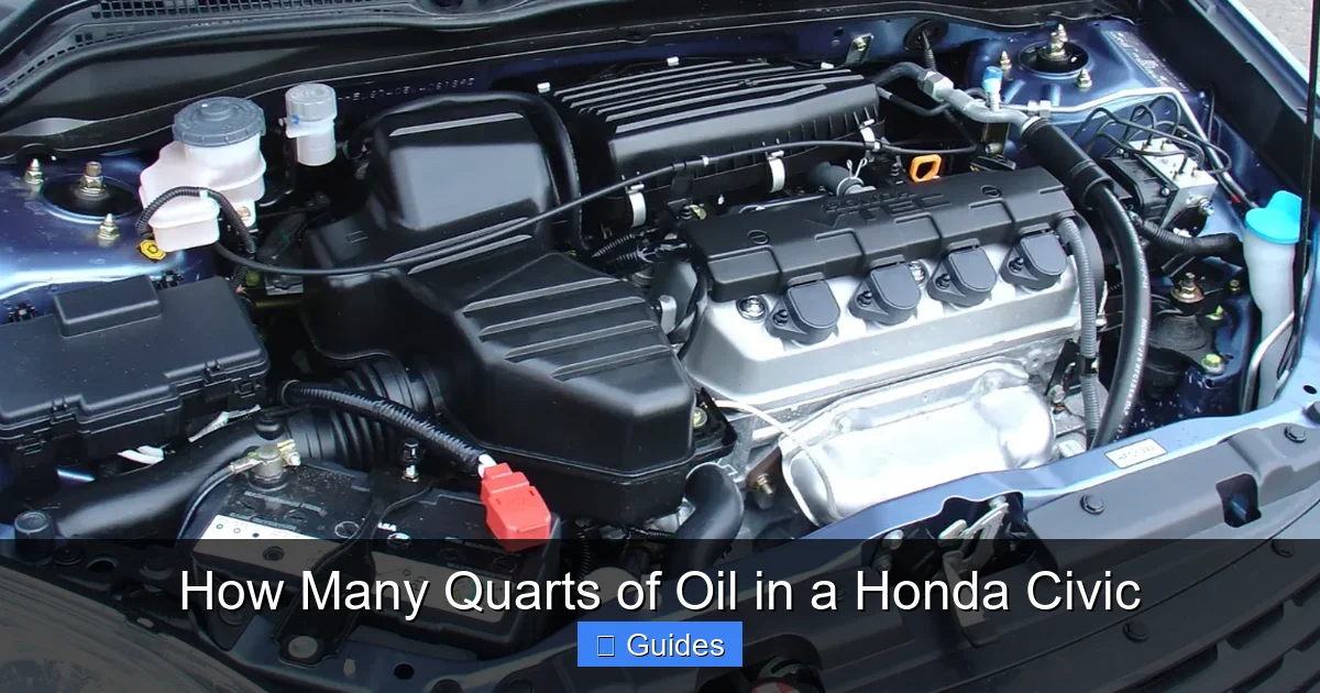 How Many Quarts of Oil in a Honda Civic