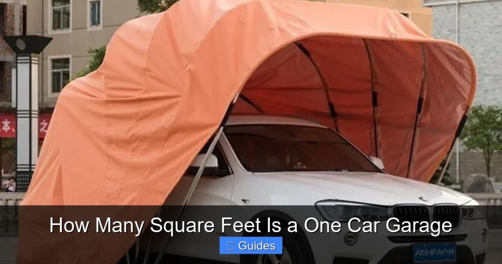 How Many Square Feet Is a One Car Garage