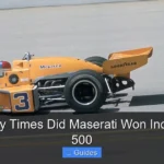 How Many Times Did Maserati Won Indianapolis 500