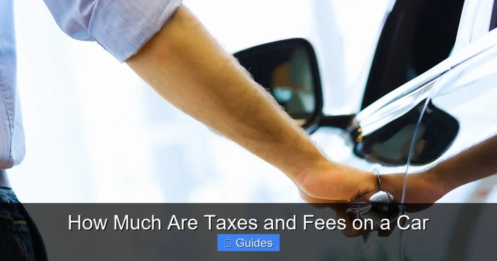 How Much Are Taxes and Fees on a Car