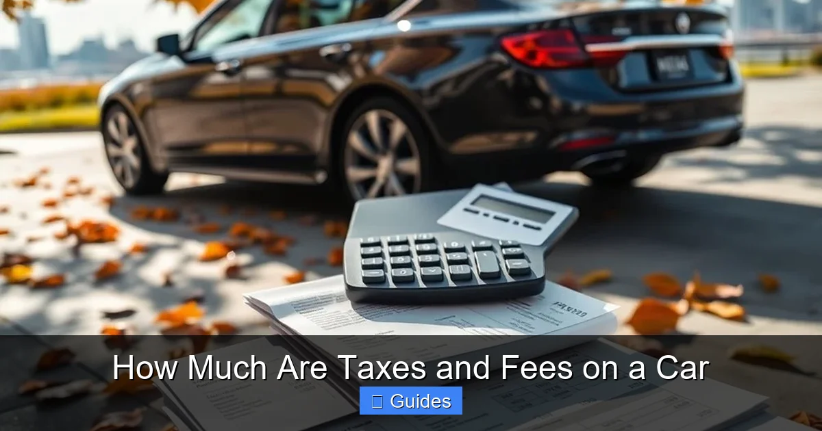 How Much Are Taxes and Fees on a Car