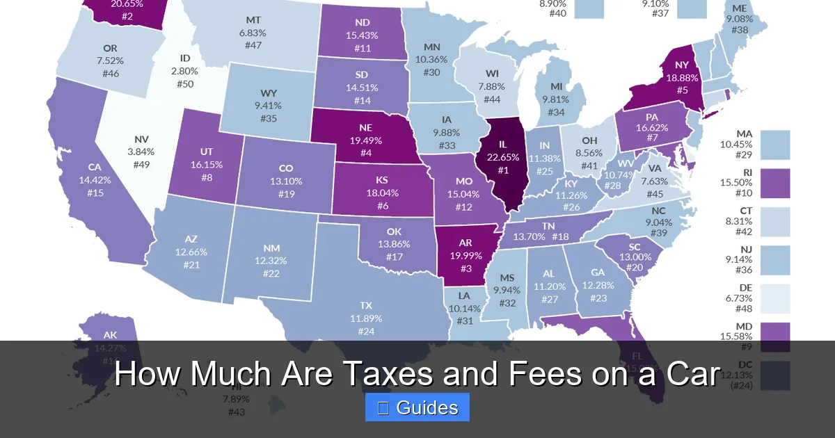 How Much Are Taxes and Fees on a Car