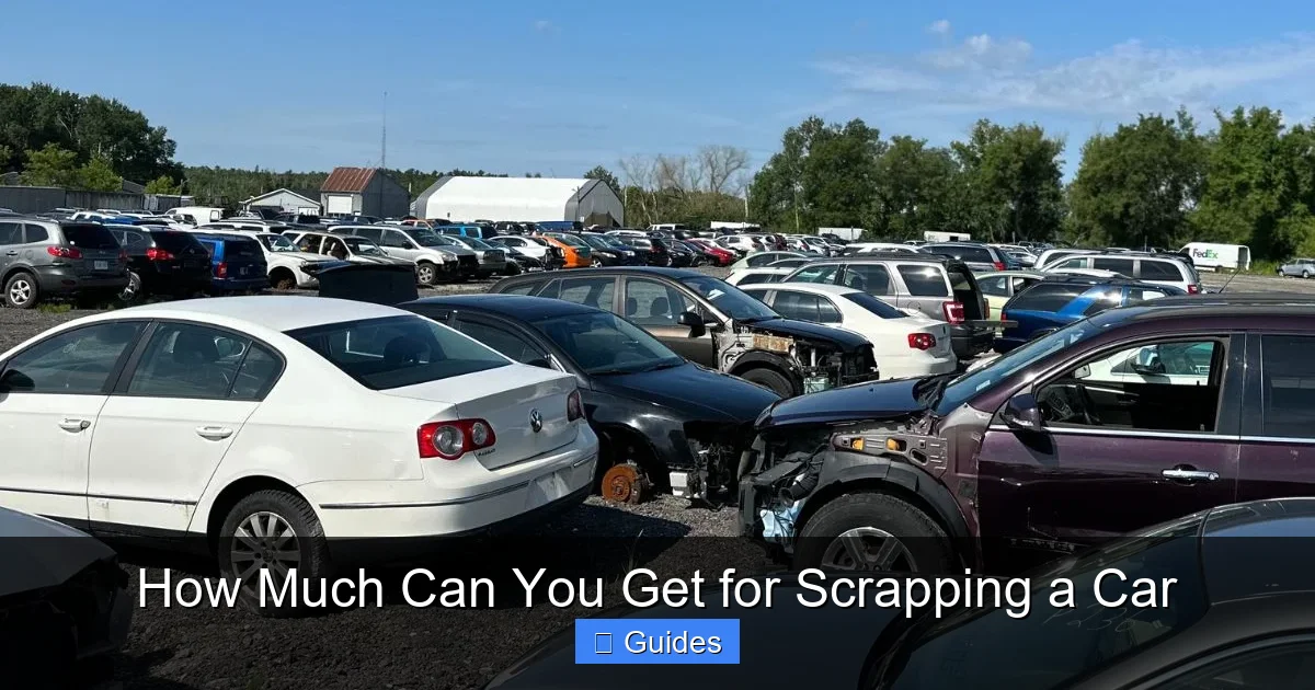 How Much Can You Get for Scrapping a Car