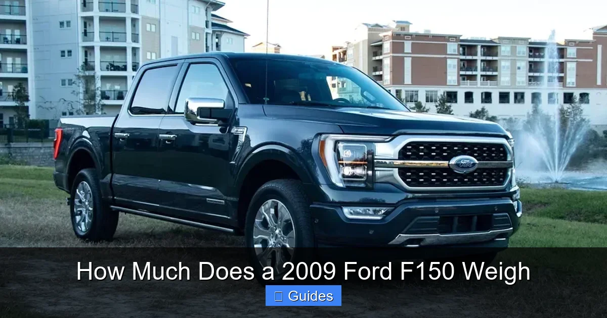 How Much Does a 2009 Ford F150 Weigh