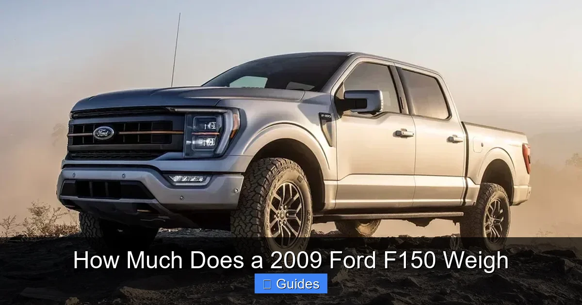 How Much Does a 2009 Ford F150 Weigh