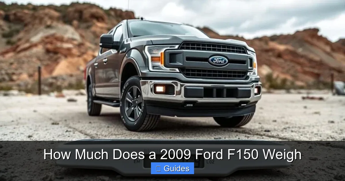 How Much Does a 2009 Ford F150 Weigh