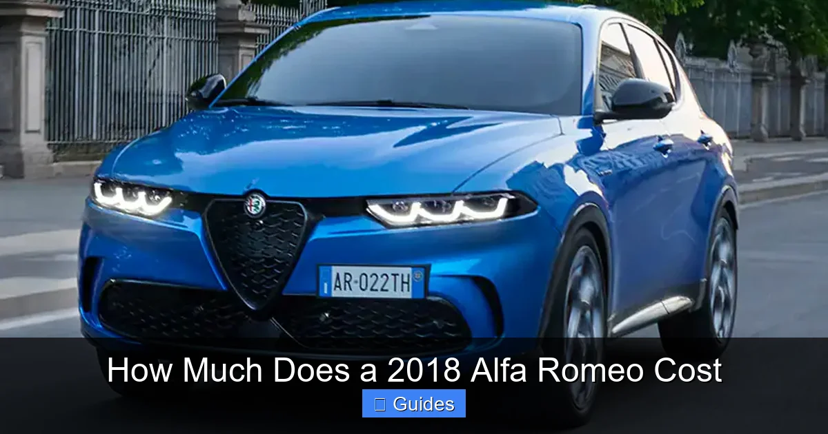 How Much Does a 2018 Alfa Romeo Cost