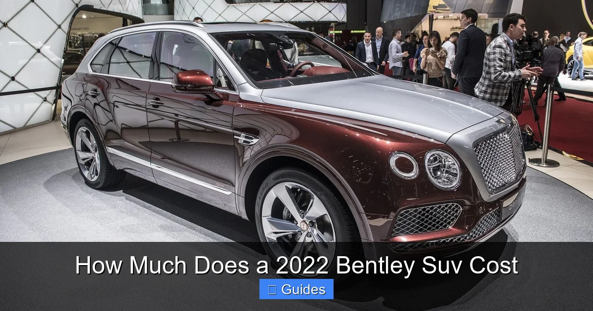 How Much Does a 2022 Bentley Suv Cost