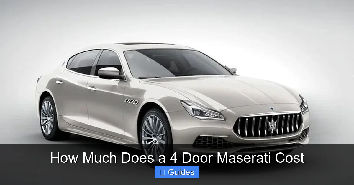 How Much Does a 4 Door Maserati Cost