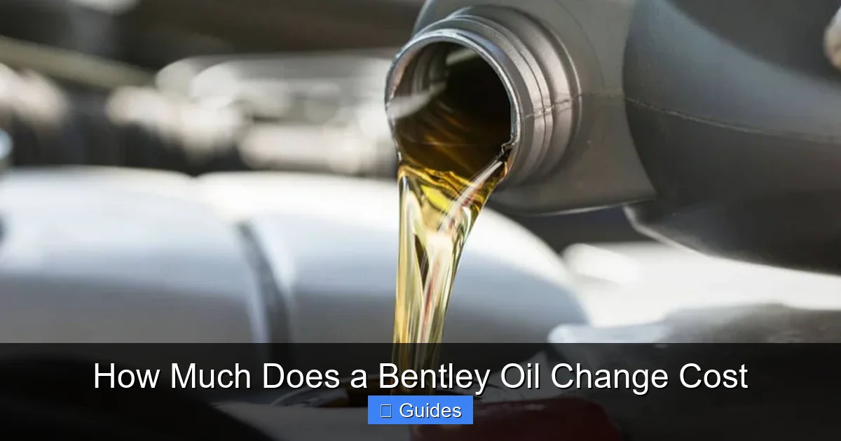How Much Does a Bentley Oil Change Cost