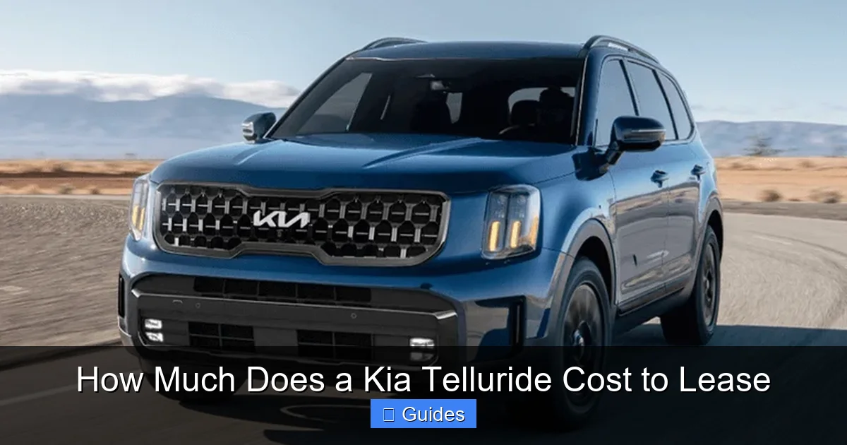 How Much Does a Kia Telluride Cost to Lease