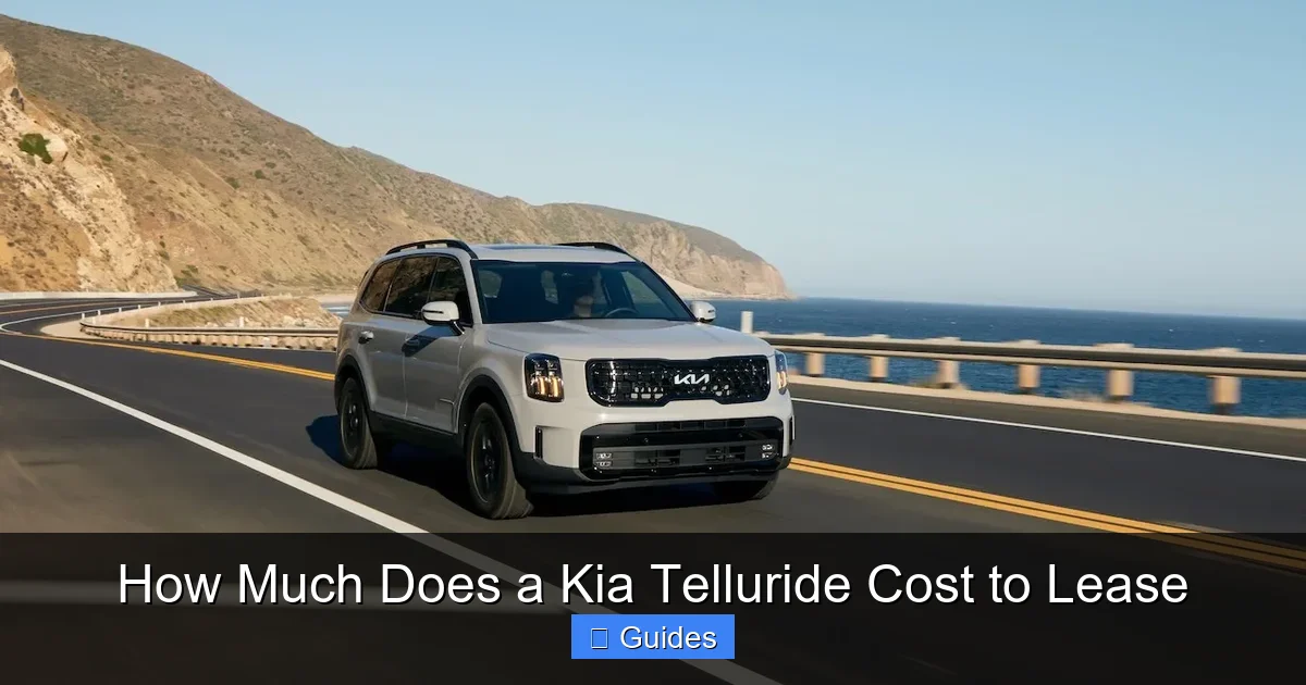 How Much Does a Kia Telluride Cost to Lease