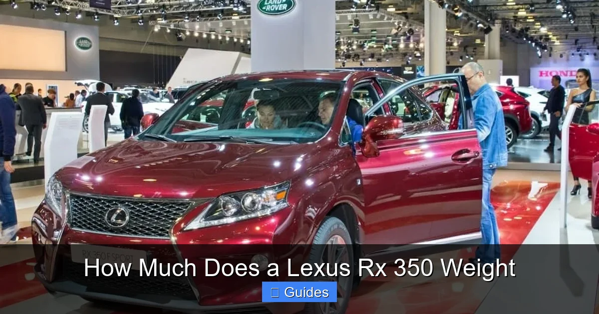 How Much Does a Lexus Rx 350 Weight