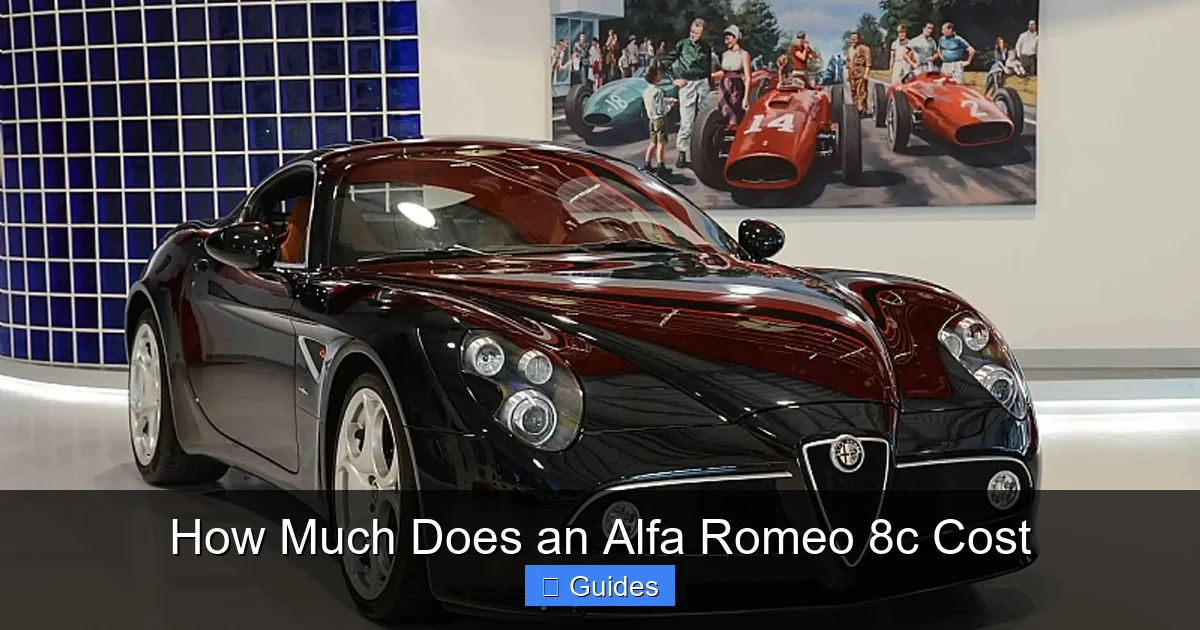 How Much Does an Alfa Romeo 8c Cost