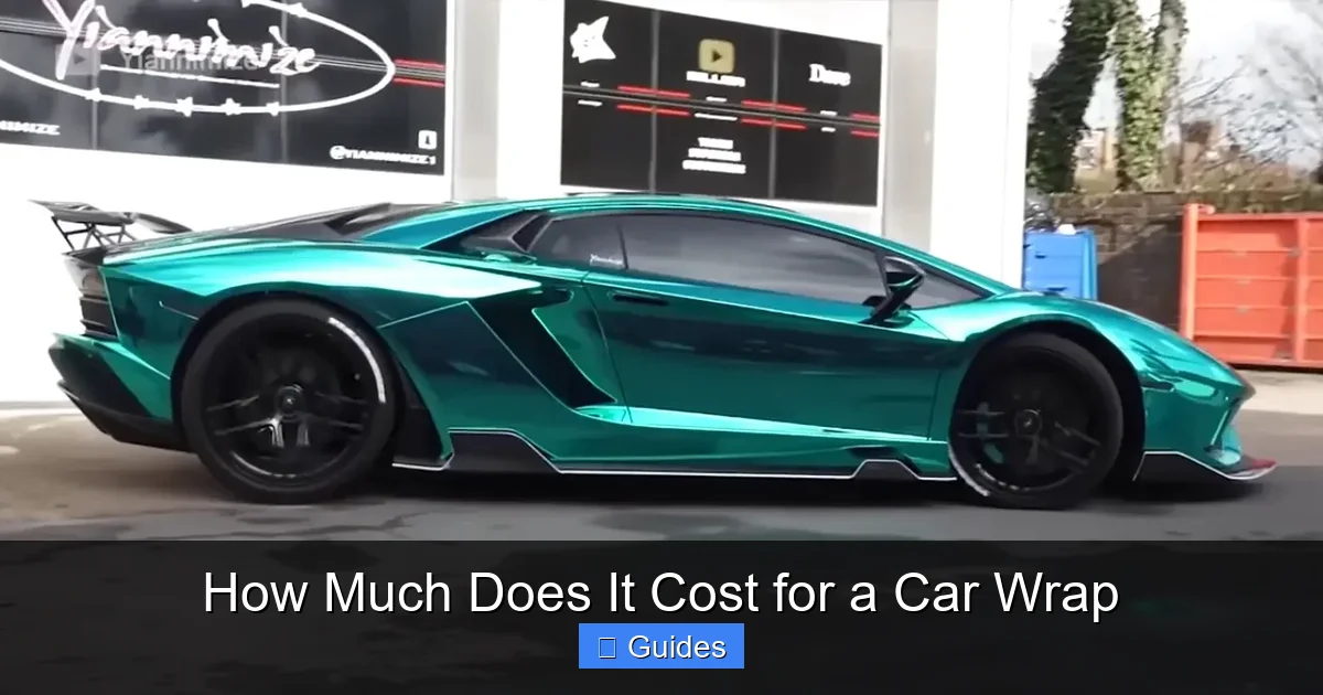 How Much Does It Cost for a Car Wrap