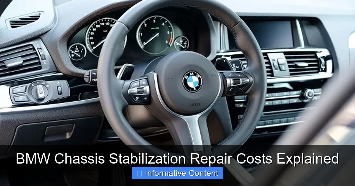 BMW Chassis Stabilization Repair Costs Explained
