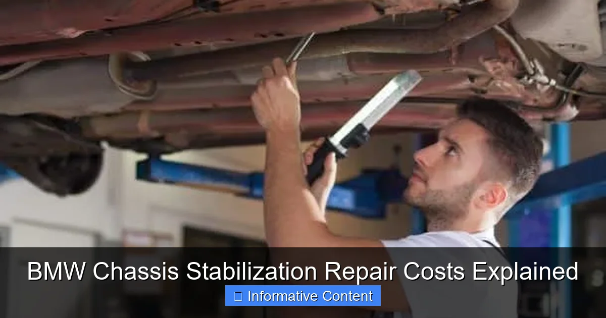 BMW Chassis Stabilization Repair Costs Explained