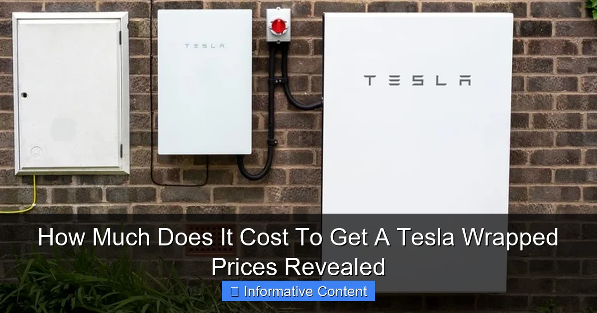 How Much Does It Cost To Get A Tesla Wrapped Prices Revealed