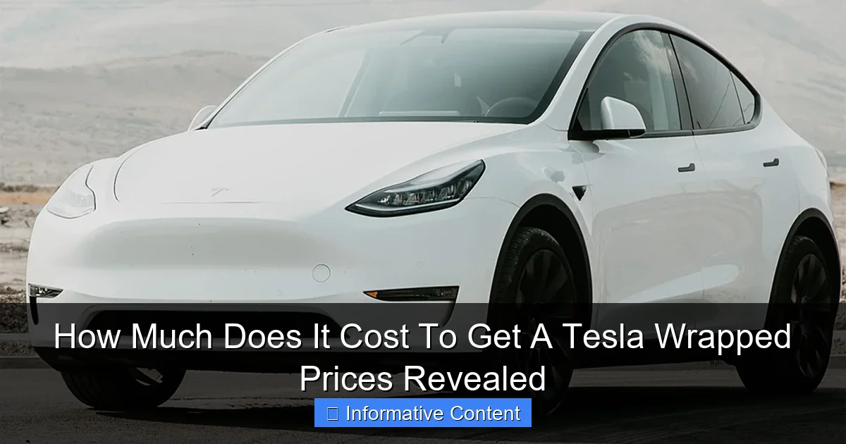 How Much Does It Cost To Get A Tesla Wrapped Prices Revealed