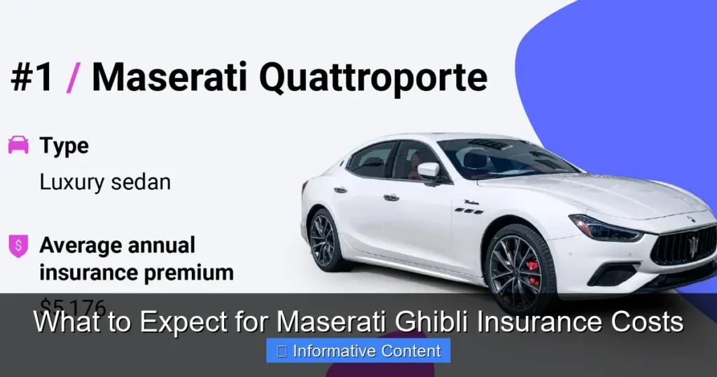 What to Expect for Maserati Ghibli Insurance Costs