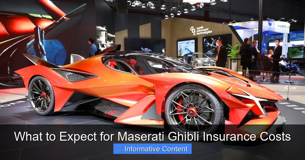 What to Expect for Maserati Ghibli Insurance Costs