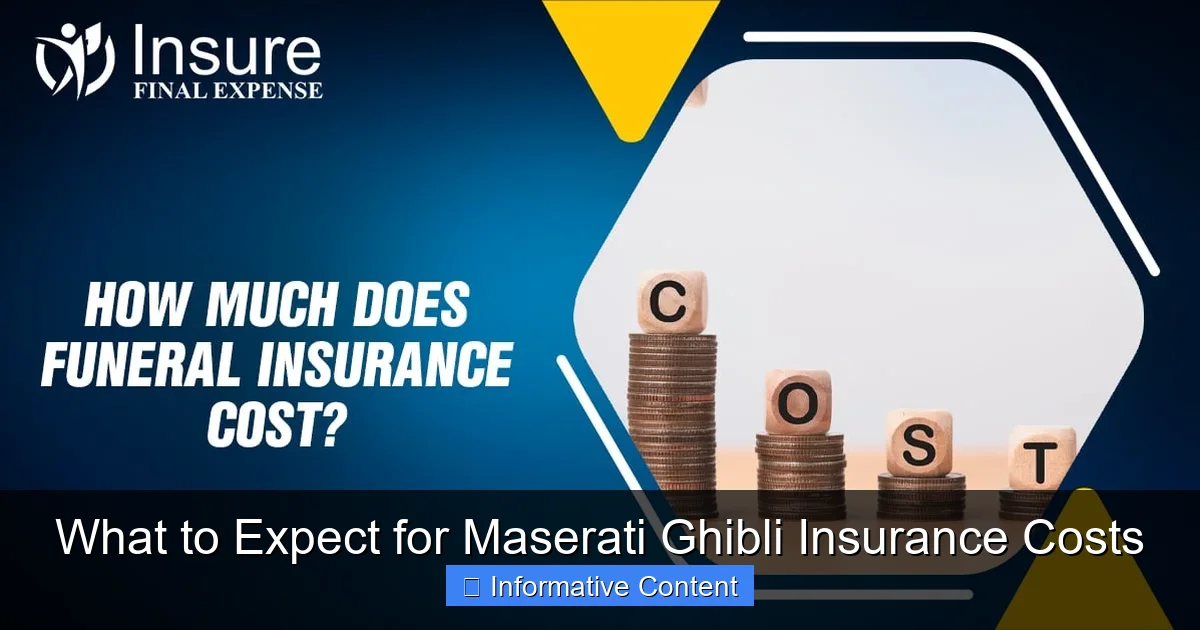 What to Expect for Maserati Ghibli Insurance Costs