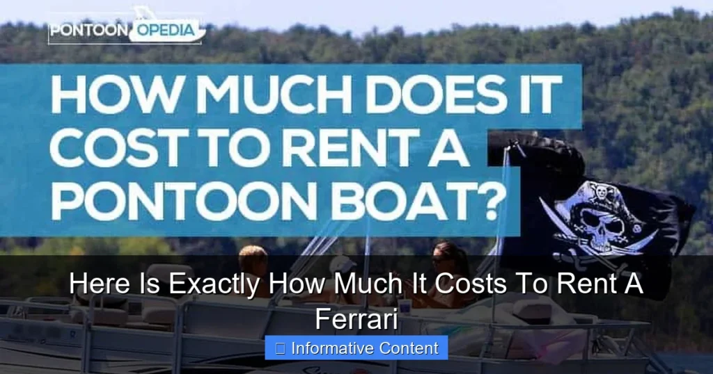 Here Is Exactly How Much It Costs To Rent A Ferrari