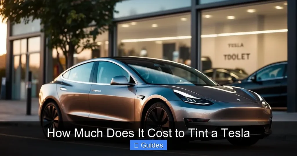How Much Does It Cost to Tint a Tesla