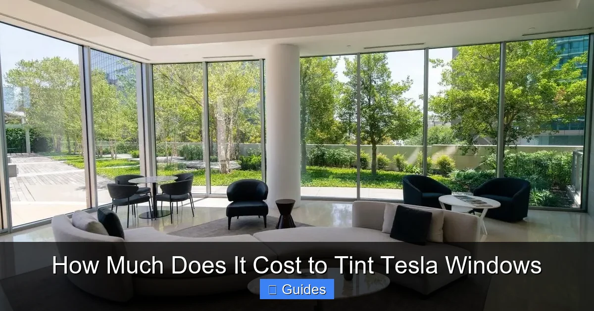 How Much Does It Cost to Tint Tesla Windows
