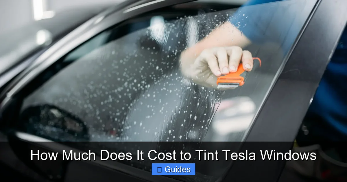 How Much Does It Cost to Tint Tesla Windows