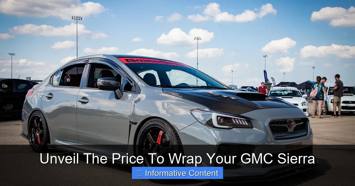 Unveil The Price To Wrap Your GMC Sierra