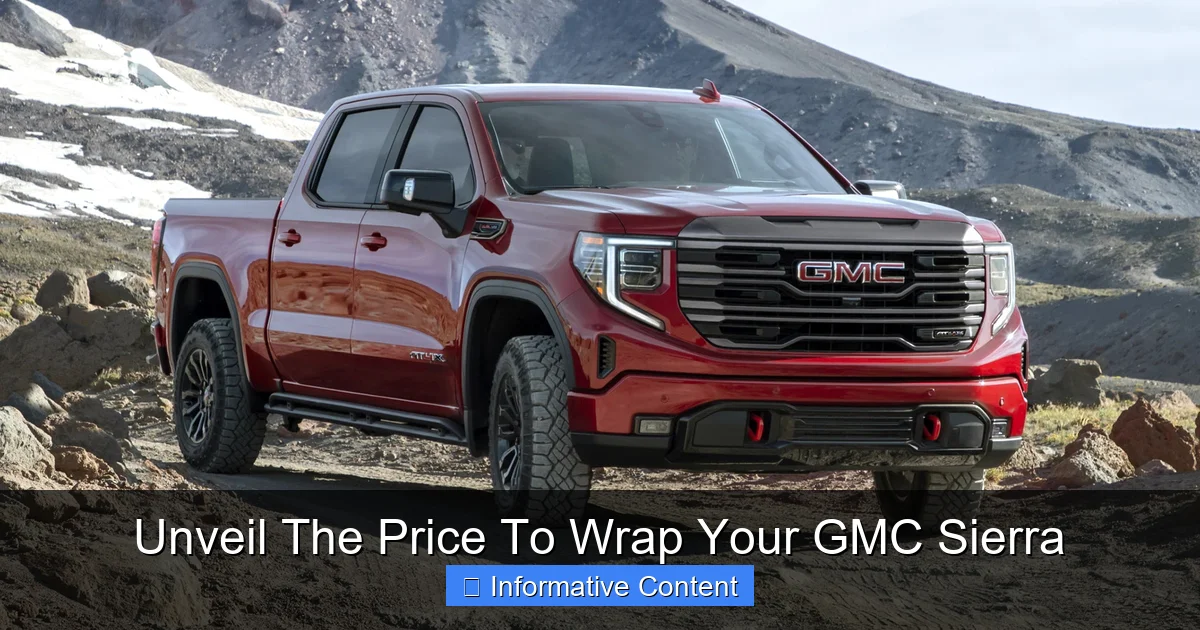 Unveil The Price To Wrap Your GMC Sierra