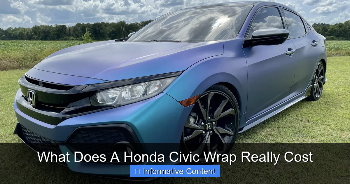 What Does A Honda Civic Wrap Really Cost