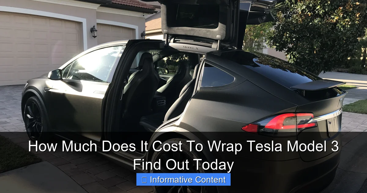 How Much Does It Cost To Wrap Tesla Model 3 Find Out Today