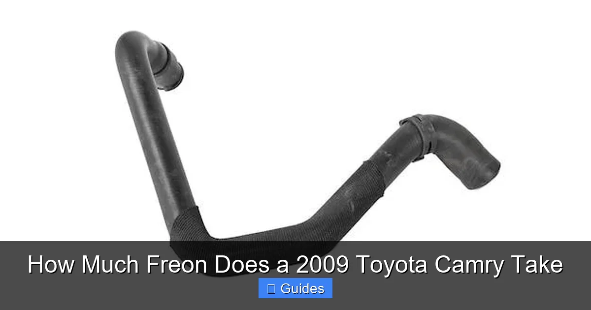 How Much Freon Does a 2009 Toyota Camry Take