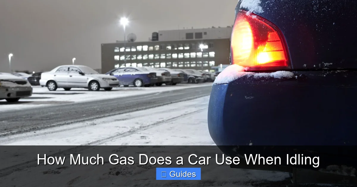 How Much Gas Does a Car Use When Idling