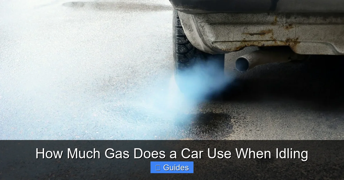 How Much Gas Does a Car Use When Idling