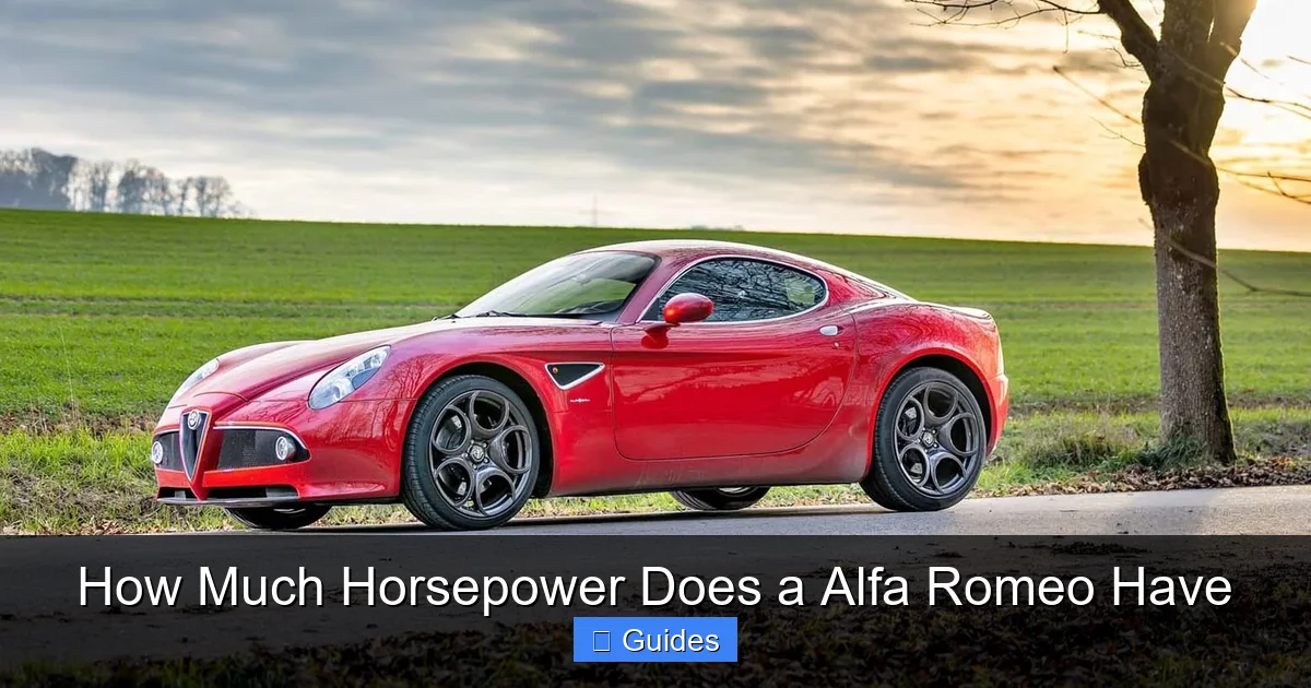 How Much Horsepower Does a Alfa Romeo Have